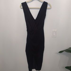 Seven sisters Microsuede dress Dark Gray